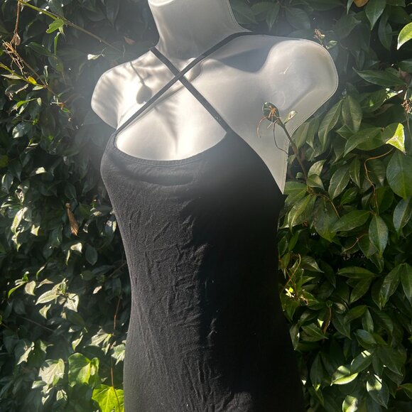 Shein Sxy Solid Criss-Cross Backless Bodycon Dress - Picture 2 of 5